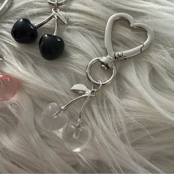 Mini Cherry Bag Charm - Only Clear Left - Picture 2 of 2